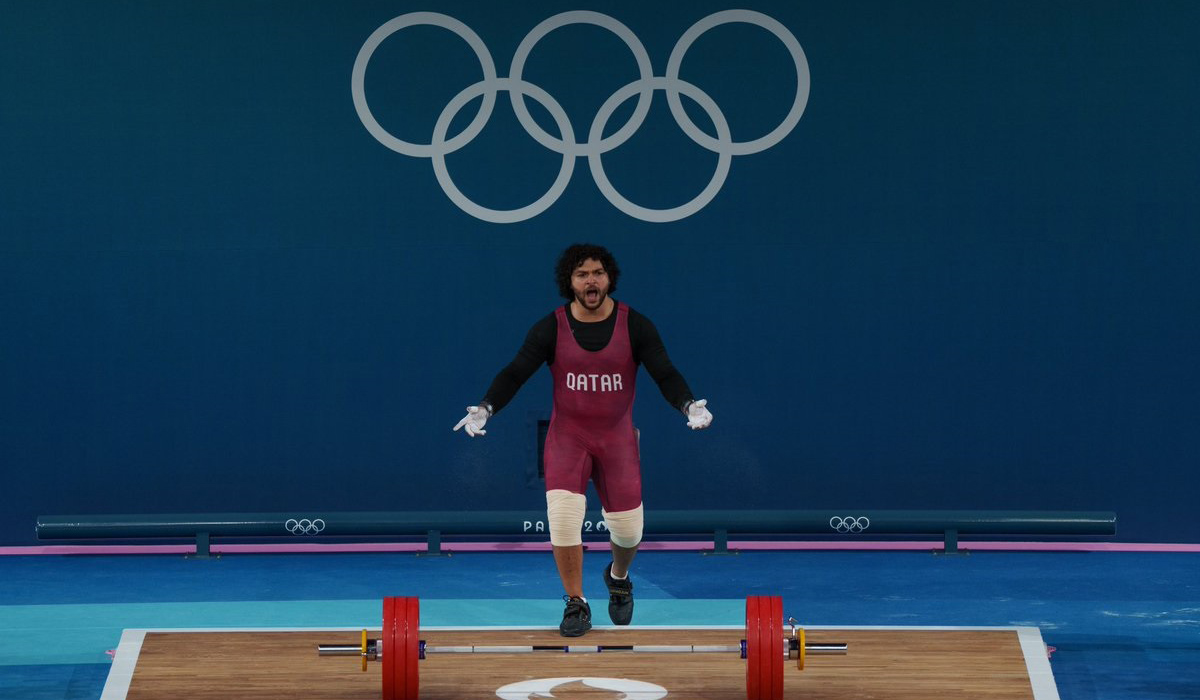 Qatari Weightlifter Fares Ibrahim Ends Participation in 102 kg Weightlifting Competitions